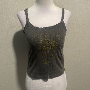 Gray spaghetti strap blouse forever 21